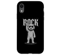 Goldendoodle, música rock, retro, vintage, amante de los perros Carcasa para iPhone XR