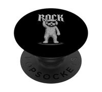 Goldendoodle, música rock, retro, vintage, amante de los perros PopSockets PopGrip Adhesivo