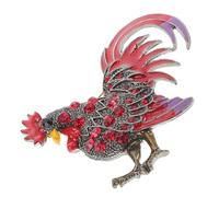 Goldendoodle Ornament Girl Clothing Pins Clothes Chicken Pin Brooch for Women Rooster Decor Alloy