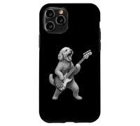 Goldendoodle Tocando Bajo Rock Música Amante de los Per Carcasa para iPhone 11 Pro