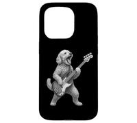 Goldendoodle Tocando Bajo Rock Música Amante de los Per Carcasa para iPhone 15 Pro