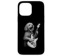 Goldendoodle Tocando Guitarra Rock Música Amante Carcasa para iPhone 13 Pro Max