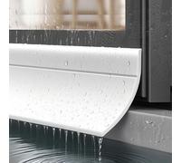GoldeneAmeisen Barrera Impermeable para Puertas y Ventanas,Barra antilluvia autoadhesiva Deflector,Barra De Goma Autoadhesiva Impermeable,Autoadhesiva,Que Evita filtraciones de Lluvia