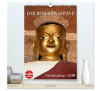 Goldenes Myanmar - Familienkalender 2026 (hochwertiger Premium Wandkalender 2026 DIN A2 hoch), Kunstdruck in Hochglanz: Myanmar - das Land der ... bietet Ihnen 5 Spalten für Ihre Einträge.