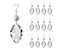 Goldenhaitai 12pcs Crystal Suncatcher, Colgantes Cristales Candelabros Prismas para Ventanas, Arco Iris Fabricante Decoración del Hogar