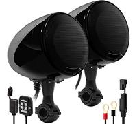GoldenHawk AN4-X - Amplificador Todo en uno de 2 Canales AN4-X de 600 W, Rango Completo, Impermeable, Bluetooth, Altavoces estéreo para Motocicleta, Sistema de Amplificador de Audio con AUX para