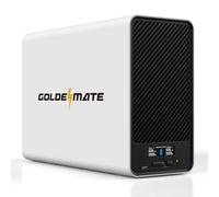 GOLDENMATE 2000 VA/1600 W, protección contra sobretensiones y batería de Litio para UPS, batería de Repuesto con baterías LiFePO4 (460 WH), AVR, Sistema USV Interactivo