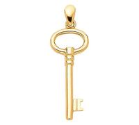 GoldenMine Fine Jewelry Collection 14 K Oro Blanco Clave de mi corazón Encanto Colgante