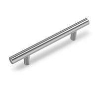 Goldenwarm 10 Piezas Tiradores Armarios Plateados, 96mm Tiradores Cocina