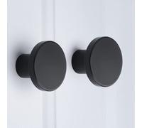 goldenwarm 15 Piezas Pomos y Tiradores Negro Pomo Infantil Tiradores Cocina armarios Muebles Solo Agujero