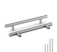 Goldenwarm 15 piezas Tiradores Cajones Tiradores Armarios Sturdyy Tiradores Cocina -LS201BSS224 Tiradores Vintage Tiradores Muebles Baño Acero Inoxidable Tiradores Plateados Metal 224mm