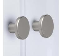 goldenwarm 15 pomos de armario plateados de níquel cepillado,pomos para muebles vintage,pomos de aluminio,pomos para cajones,pomos de muebles,tiradores de puerta de acero inoxidable,tiradores,Plata