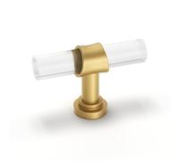 Goldenwarm 15 Pomos Muebles Dorado Mate Cocina/Dormitorio Moderno LS9165GD