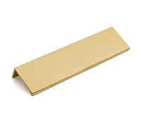 Goldenwarm 5 Piezas Tiradores Dorados para Cocina, Armarios y Cajones - LS7030BB128 Tirador Puerta Corredera Vintage Ligeramente Cepillado 128mm