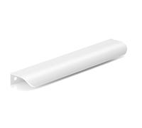 goldenwarm Tiradores ocultos para armarios y muebles, 10 unidades, color blanco, 160 mm, tiradores de cocina, aluminio, 18 cm x 4.3 cm