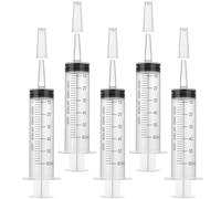 GOLDEROC 5 jeringas de 60 ml, jeringa dosificadora, jeringa de plástico | Con tapas de cierre, empaquetadas individualmente, reutilizables, dosificación precisa, para laboratorio, alimentación animal