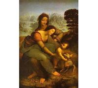 GOLDFI Diamond Painting DIY 5D by Number Kits for Adults Kids Rhinestone Bordado Decoración para el hogar - Madonna y el niño con Santa Ana de Leonardo Da Vinci 40×50cm