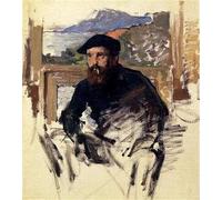 GOLDFI Diamond Painting DIY 5D by Number Kits para adultos Niños Rhinestone Bordado Home Decor - Claude Monet Pinturas famosas-Retrato de Claude Monet 30 × 40 cm