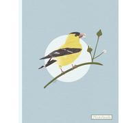 Goldfinch Notebook: A perfect gift for the bird lover to jot their notes, 7.5 x 9.25
