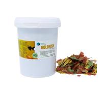 Goldfish Flakes Comida en Escamas para Peces de Agua fría, alimento Completo Natural, Dieta equilibrada para Todo Tipo de Peces de acuarios y Estanque de Agua fría, Plantasacuario 500 ml