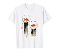 Goldfish Japanese Ink Painting Sumi-E Traditional Art Print Camiseta