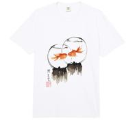 Goldfish Japanese Ink Painting Sumi-E Traditional Art Print Comfort Colors Adult Heavyweight T-Shirt