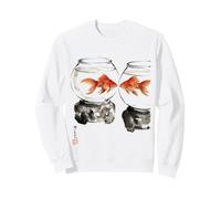 Goldfish Japanese Ink Painting Sumi-E Traditional Art Print Sudadera