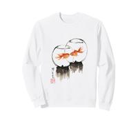 Goldfish Japanese Ink Painting Sumi-E Traditional Art Print Sudadera
