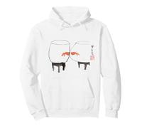 Goldfish Japanese Ink Painting Sumi-E Traditional Art Print Sudadera con Capucha