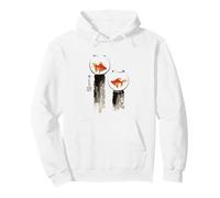 Goldfish Japanese Ink Painting Sumi-E Traditional Art Print Sudadera con Capucha