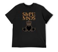 Goldfish Youth Geek Blank Simple Minds Camiseta Graphic Printed Tee Shirt Mens Black Shirt, Negro , XL