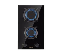 Goldflame 30cm Placa de gas 2 Fuegos Negro