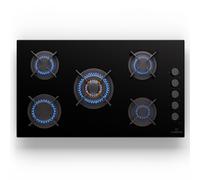 Goldflame 90cm Placa de Gas 5 Fuegos Negro