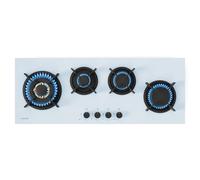Goldflame Slim 90cm Placa de Gas 4 Fuegos Blanco