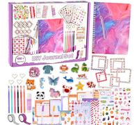 Goldge Kit de diario de bricolaje de 109 piezas, regalos para niñas de 8, 9, 10, 11, 12 años en adelante, kit de álbumes de recortes para adolescentes y adolescentes, planificador/organizador