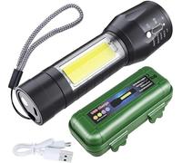 GOLDGE Linterna LED Alta Potencia Para Ciclismo, Camping y Montañismo - 500 Lúmenes, 3 Modos, USB Recargable, Portátil - Alto Rendimiento Para Reparación del Coche