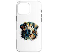 Goldie para Perro Polygon Art Golden Retriever GR Carcasa para iPhone 16 Pro MAX