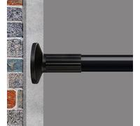 GOLDION Barra telescópica multifuncional sin taladrar, 115-465 cm, color negro mate, extensible, barra telescópica extralarga, para divisores, cortinas y balcón