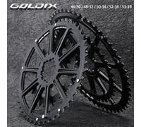 GOLDIX 53-39T 52-36T 50-34T 48-32T 46-30T especificación plato de bielas de bicicleta de carretera adecuado para SHIMANO y SRAM 10 11S 12S 50-34T