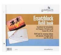 goldbuch Bloque de recambio 24x29cm para álbumes de tornillos 30x25cm blanco