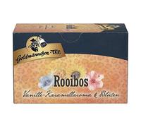 Goldmännchen Oro Quemar Té Rooibos Vainilla - Caramelo con Flores, Rooibos Bos Té, Té de Hierbas en Bolsa, 20 Individualmente Sellado para Bolsas de Té