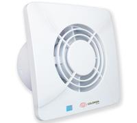 GOLDMAN SERVICE | Extractor de Baño Silencioso Ventilador Extractor de Aire Potente Anti Humedad Olores Válvula Antirretorno y Mosquitera | Diámetro: 100 milímetros 12W