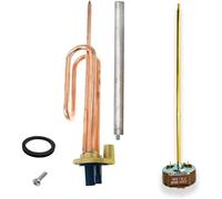 GOLDMAN SERVICE - Kit Reparación Termo Eléctrico Resistencia 2000W Ánodo Magnesio Termostato Junta de Goma