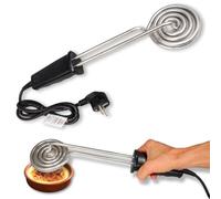 GOLDMAN SERVICE | Quemador de Azúcar Eléctrico Redondo | 900W Acero Inoxidable | Pala para Crema Catalana y Postres | Repostería Profesional sin Llama