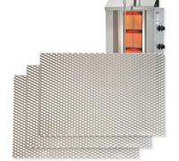 GOLDMAN SERVICE Set 3 Rejillas Quemador Kebab Asador Gyros 230x150 mm. Parrilla Combustión Resistente Altas Temperaturas. Compatible POTIS - GD3, GD4, GD5