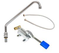 GOLDMAN SERVICE Set de Grifo Pedal para Fregaderos Industriales Hostelería - Diseño Robusto y Ahorro de Agua