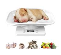 Goldmeet Escala digital de animales pequeños, escala de alimentos gramos y onzas, báscula de mascotas de 33 lb/15kg kg, báscula de peso electrónica de cocina con graduación precisa de 1 g/1 onza