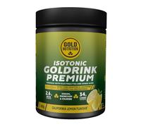 GoldNutrition Goldrink Premium | Bebida deportiva Isotónica en polvo | Con GLUTAPEP, electrolitos y aminoácidos | 600g (Limón)