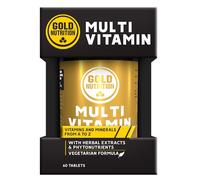 GoldNutrition Multivitamin - Multivitaminas y Minerales - 60 Comprimidos Vegetarianos - Complejo Vitamínico con Vitaminas y Minerales Esentiales - Multivitaminico para Hombre y Mujer.