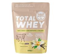 Goldnutrition Total Whey Proteina 260g, Vainilla, Aumenta y Conserva Músculos